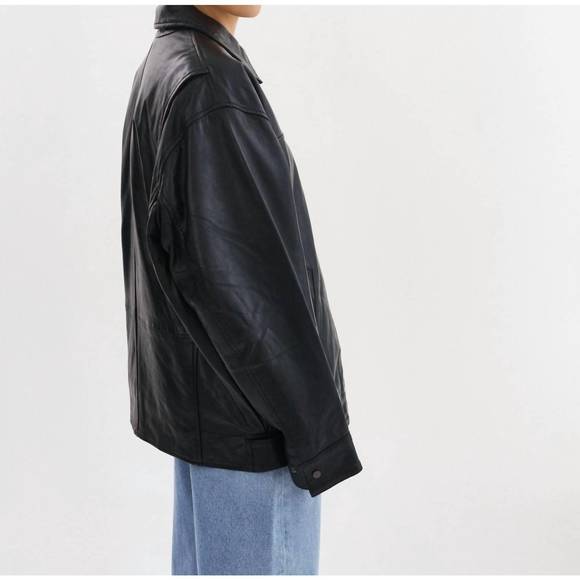 NEW LAMARQUE theia leather bomber jacket in black - Picture 3 of 4